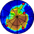 Map of all radionuclide stations (bottom)